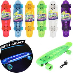 Twisk  Skateboard met licht 55cm 6 ass. 62353Z