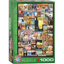 Eurographics Eurographics puzzel Travel Around the World Vintage Posters - 1000 stukjes