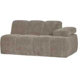 WOOOD Mojo 1,5-Zits Bank Met Arm Rechts - Ribstof - Zand - 74x160x67
