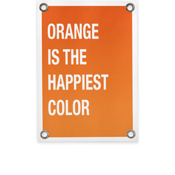 Tuinposter orange is the happiest color (50x70cm)