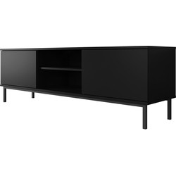 Meubella TV-Meubel Queen - Mat Zwart - 150 cm