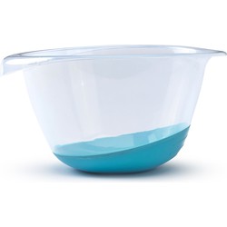 Beslagkom/mengkom - 3,5 liter - kunststof - blauw - Mengkommen
