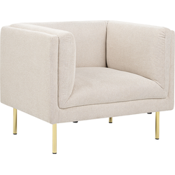 Beliani MOEN - Fauteuil-Beige-Polyester