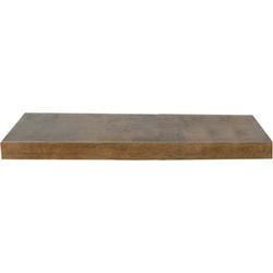 LABEL51 Eetkamertafel Tafelblad Straight Edge - Nature - Mangohout - 120 cm Straight