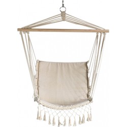 Comfortabele Tuin hangstoel Ibiza macrame 110 x 47 cm - Hangstoelen