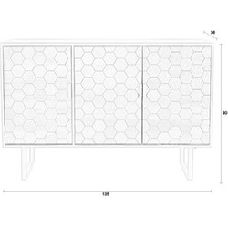 Housecraft Living Linc Dressoir/ Kast Hoog Hout Zwart