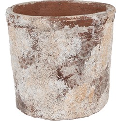 Clayre & Eef Bloempot Ø 18x15 cm Beige Terracotta