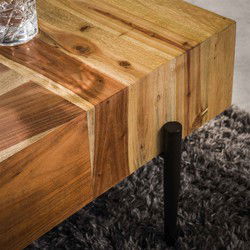 Salontafel Rechthoek 150cm - Naturel Acaciahout - Blocks