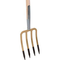 Spitvork 4-tands 85cm steel