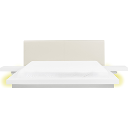 Beliani ZEN - Tweepersoonsbed-Wit-MDF