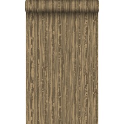Origin Wallcoverings behang strepen glanzend koper bruin - 53 cm x 10,05 m - 346643