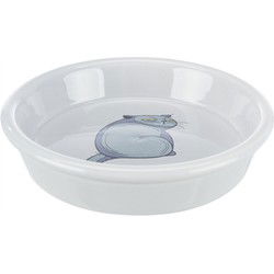 TRIXIE VOERBAK / WATERBAK BOZE KAT GRIJS 13 CM 250 ML