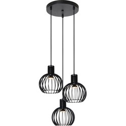 Filla 3x E14 hanglamp diameter 32 cm zwart