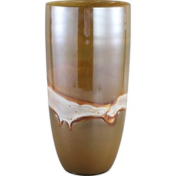 PTMD Patty Brown glass vase round L