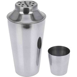 Excellent Houseware Cocktailshaker - zilver - RVS - 500 ml - cocktails maken - drank accessoires - Cocktailshakers