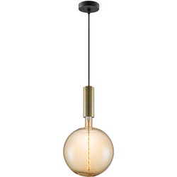 Home sweet home hanglamp Saga brons Spiral g260 - amber