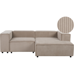 Beliani APRICA - Modulaire Sofa-Bruin-Corduroy