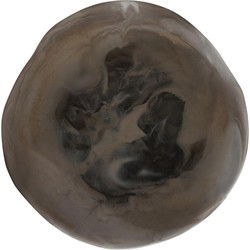 MUST Living Tray Michelangelo Black/Brown 3x36x35 cm, resin black/ brown swirled