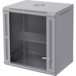Netwerkkast 12 HE 19 inch grijs 600 x 635 x 450 mm volledig gemonteerd Draagvermogen 60 kg