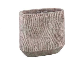 PTMD Bloempot Diesel - 30x15x28 cm - Cement - Grijs
