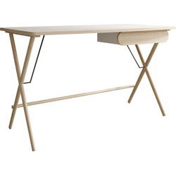 Meubella - Bureau Moron - Licht eiken  - 135 cm