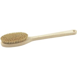 Badborstel - beukenhout - massageborstel - 39 cm - met steel - Badkameraccessoireset