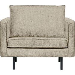 BePureHome Fauteuil Rodeo - Structure Velvet - Wheatfield - 85x105x86