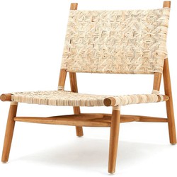 BY-BOO Cane Fauteuil - Rotan Zitting - Teakhouten Frame
