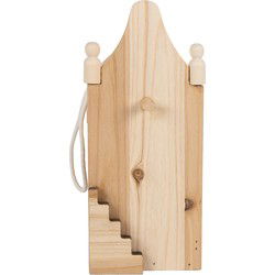 Clayre & Eef Vogelvoederhuisje Bruin Hout