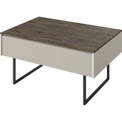 Meubella - Salontafel Linq - Beige - 100 cm