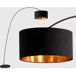 Groenovatie Foix Design Booglamp Vloerlamp, 150 x 220 cm, Zwart Goud