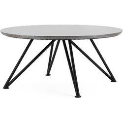 Furnilux - Salontafel - Geborsteld zilver aluminium 92 x 92 cm