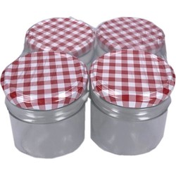Weckpotten - 8x - 210 ml - glas - schroefdeksel - inmaakpotten - Weckpotten