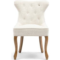 Riviera Maison George Dining Chair, rich tweed, antique white