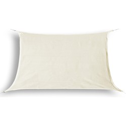 hanSe® Schaduwdoek Rechthoek Waterafstotend 3x6 m Zonnedoek Creme