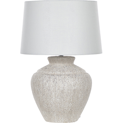 Beliani CAINE - Tafellamp-Beige-Keramiek