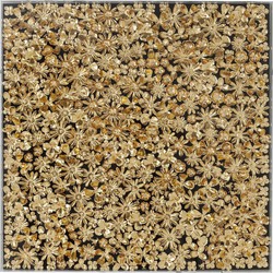 Kare Deco Frame Gold Flower 80x80cm