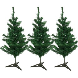 3x Kunst spar kerstbomen 60 cm - Kunstkerstboom