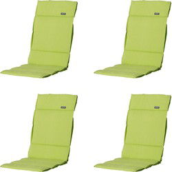 Madison -  Tuinkussen Fiber Deluxe Panama lime - Ca. 125x50 cm - Set van 4