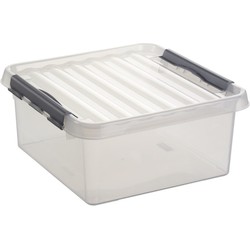 Sunware opbergbox - transparant - 18L - 40 x 40 x 20 cm - Opbergbox