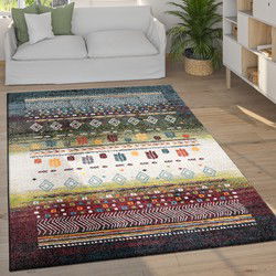Laagpolig Gabbeh Vloerkleed - Multi - 200x290 cm