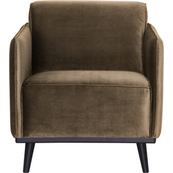 BePureHome Statement Fauteuil - Polyester - Taupe - 77x72x93