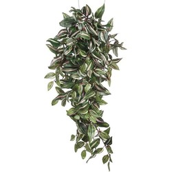 Mica Decorations Kunstplant - tradescantia vaderplant - groen - 80 cm - Kunstplanten
