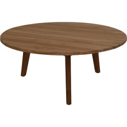 HSM Collection-Ronde Tuinsalontafel-75x75x37-Naturel-Teak