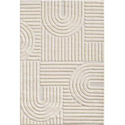 Laagpolig vloerkleed Arte - Japandi Stijl - Creme - 160x230 cm