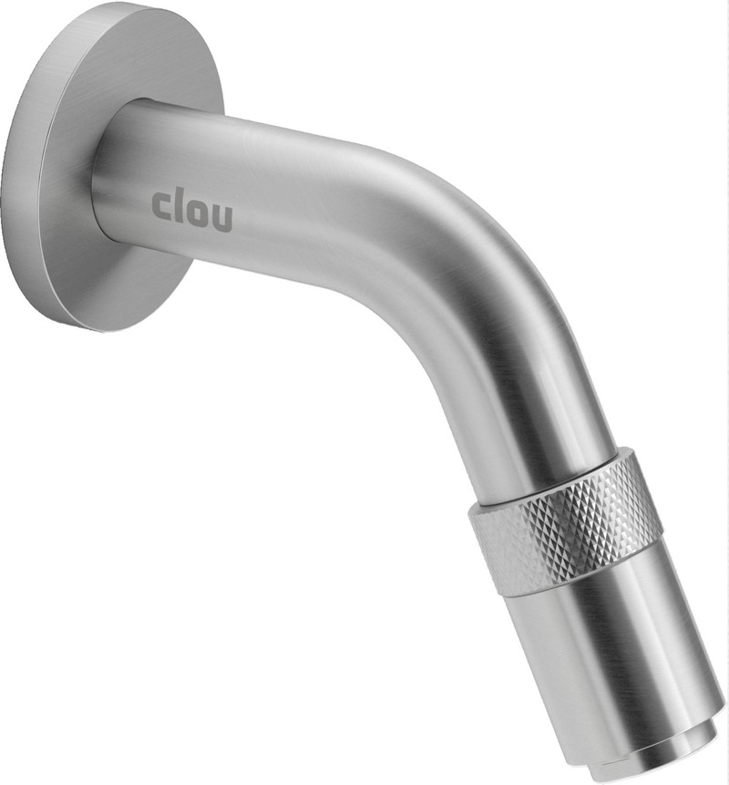 Clou Freddo 11 toiletkraan 9 cm RVS geborsteld - 