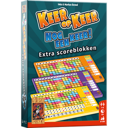 NL - 999 Games 999 Games Keer op Keer Scoreblok 3 stuks Level 2, 3 en 4 - Dobbelspel - 8+