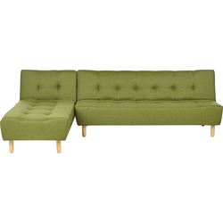 ALSTEN - Hoekslaapbank - Groen - Rechterzijde - Polyester