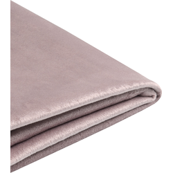 Beliani FITOU - Bekleding voor bedframe-Roze-Fluweel