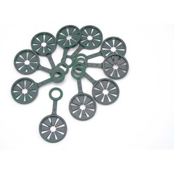 Kunststof Ring - Voor Wigwamconstructie van 3 plantstokken - dia. 11mm - 10 stuks